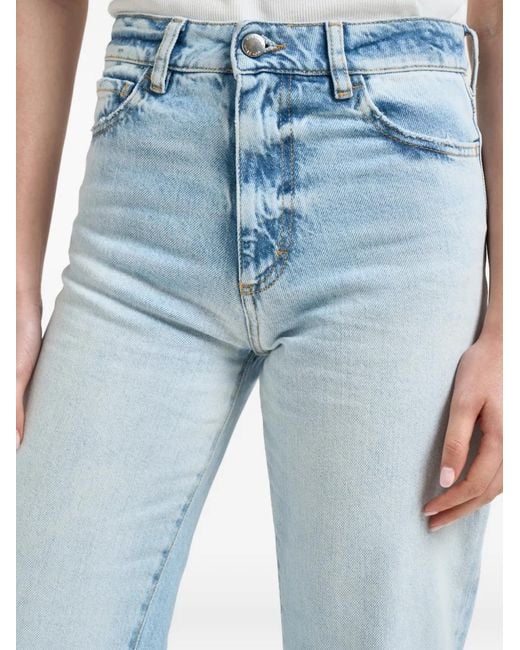 ICON DENIM Blue Jill Frayed Jeans