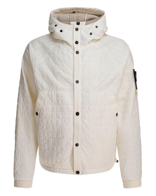 Stone Island White Jacket for men