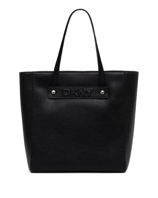 DKNY ロゴエンボス ハンドバッグ Black