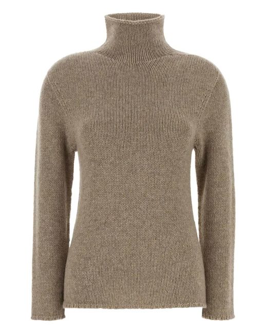 The Row Brown Mariam Cashmere Sweater