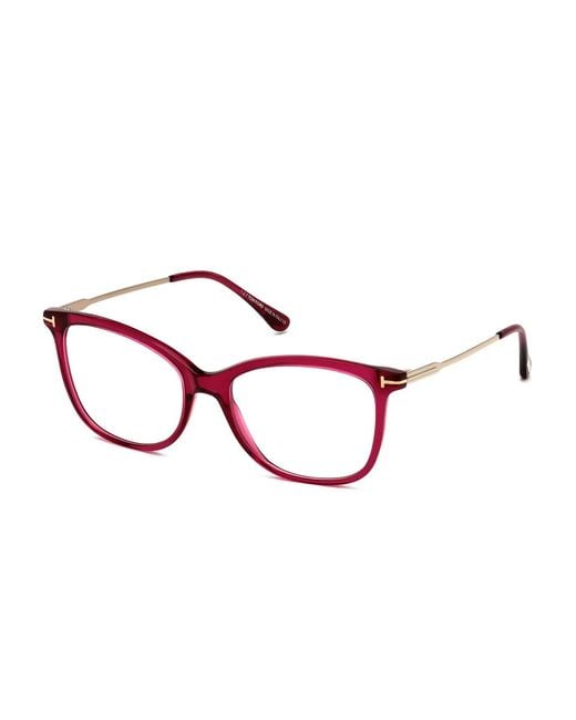 Tom Ford Brown Square-Frame Glasses