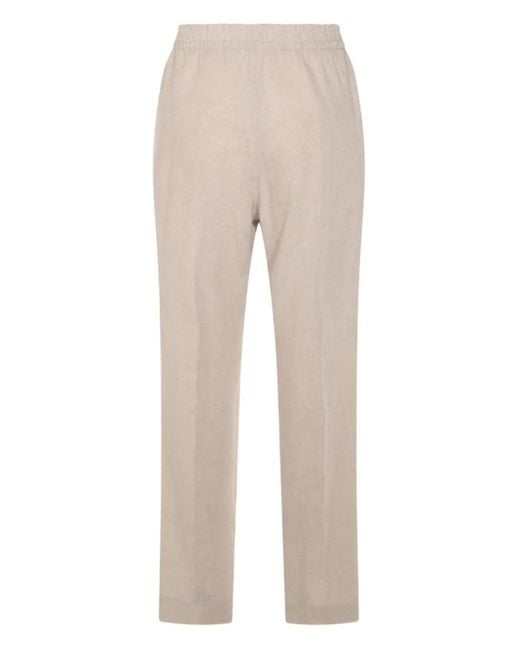 Eleventy Gray Elasticated-Waist Trousers