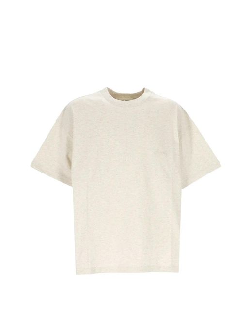 Fear Of God White Oatmeal Heather Cotton T-Shirt for men