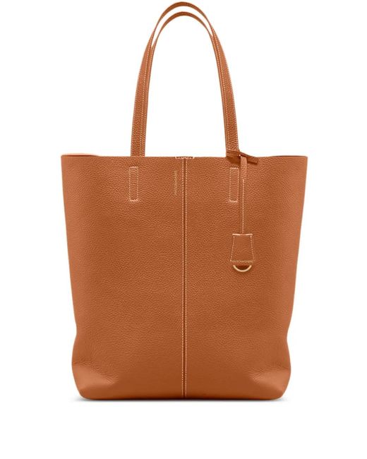 Sac Cabas Contrast Interior En Cuir Maison De Sabre en coloris Brown