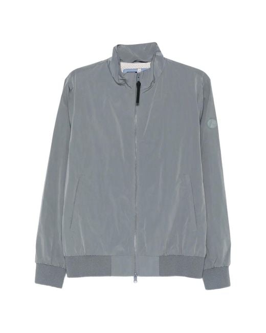 People Of Shibuya Gray Zip-Fastening Bomber Jacket for men