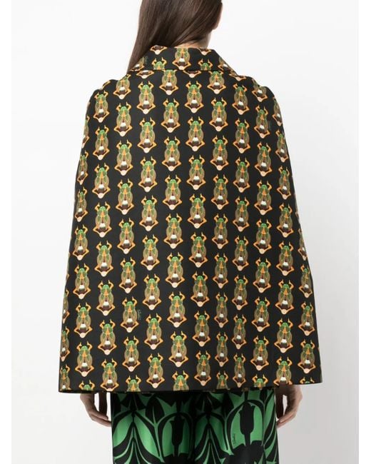 LaDoubleJ Black Milano Wool-Blend Cape