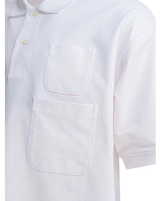 Daiwa Pier39 White Double-Pocket Polo Shirt for men