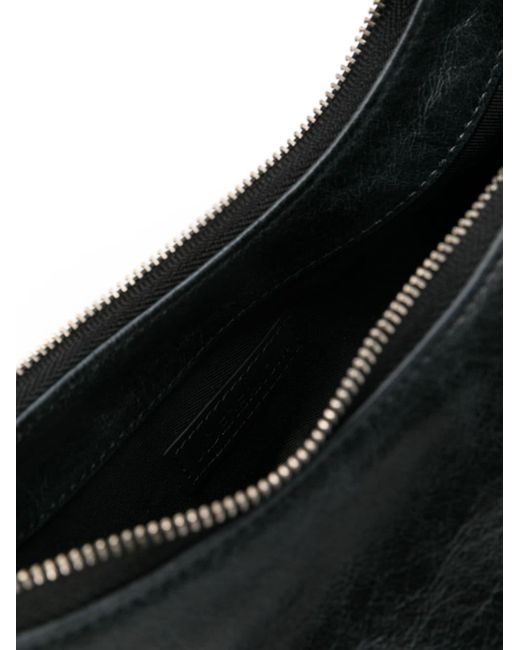 Adererror Black Asymmetric Leather Shoulder Bag