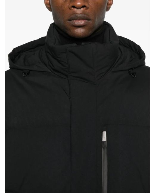 Herno Black Hooded Padded Jacket for men