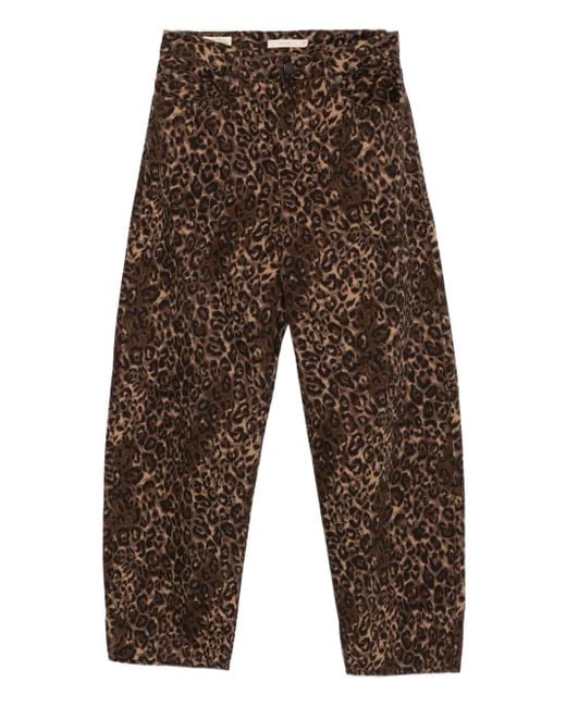 Levi's Brown Leopard-Print Jeans