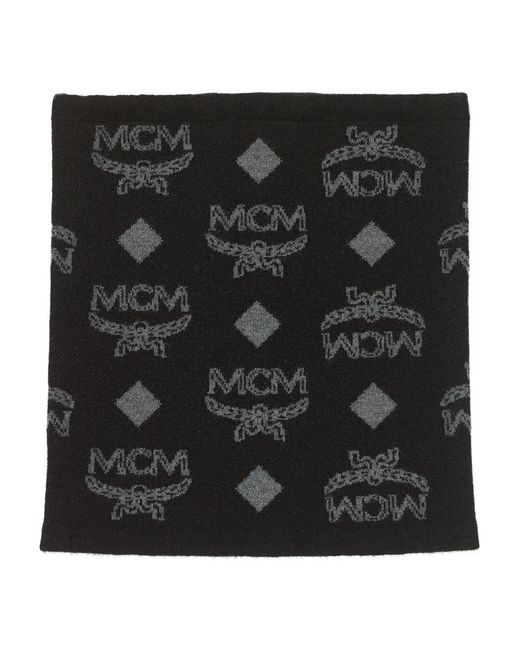 MCM Black Logo-Patch Neck Warmer