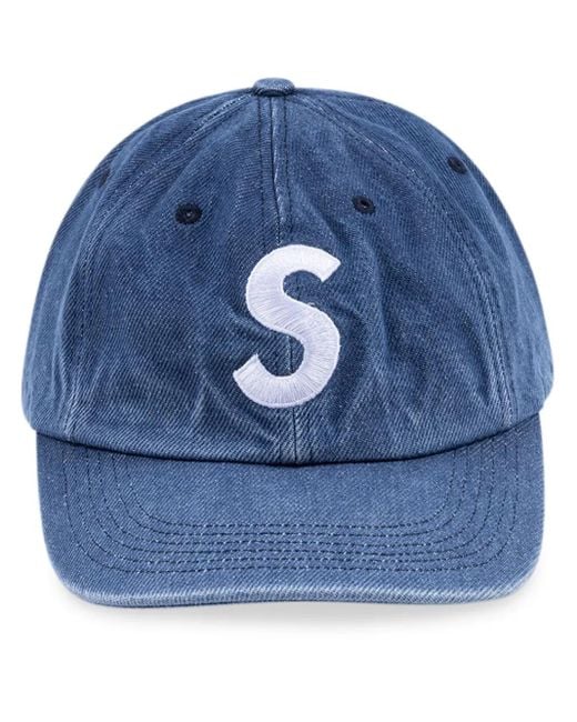 Supreme Blue Supreme Embroidered Logo Six-Panel Cap for men