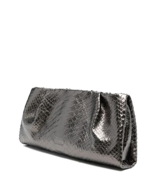 Malone Souliers Gray Vittoria Clutch Bag
