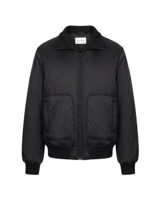 BERNER KUHL Black Space Cire Bomber Jacket for men