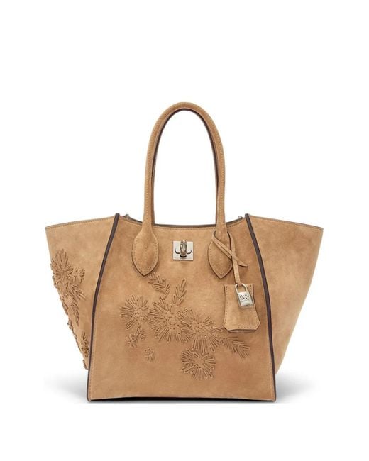 Ermanno Scervino Natural Medium Maggie Tote Bag