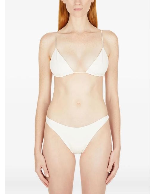 St. Agni Natural Triangle Fixed-Strap Bikini