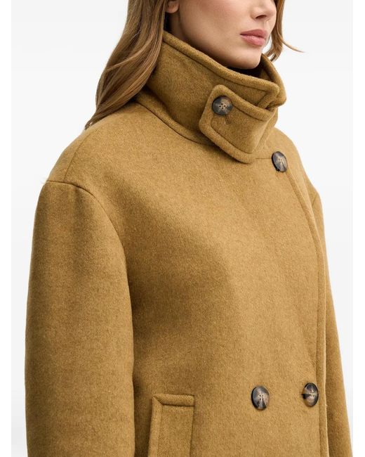 Chaqueta Con Cuello En V Sisley de color Natural