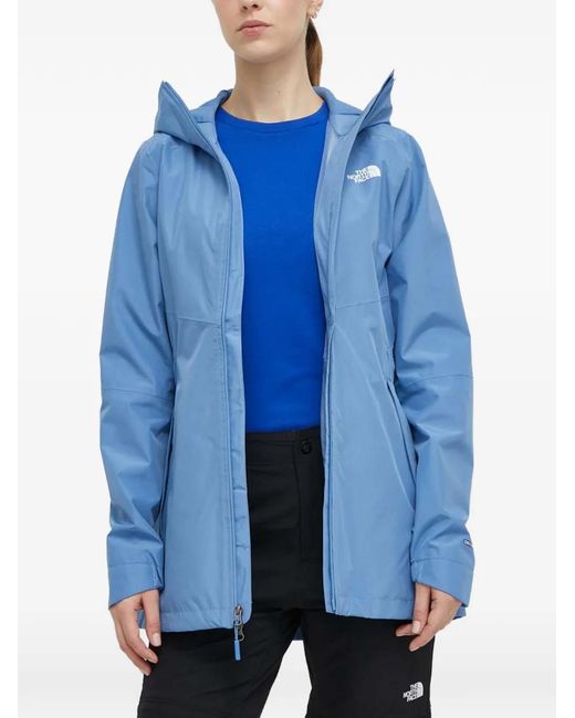 The North Face Blue Hooded Zip-Up Performance Jacket