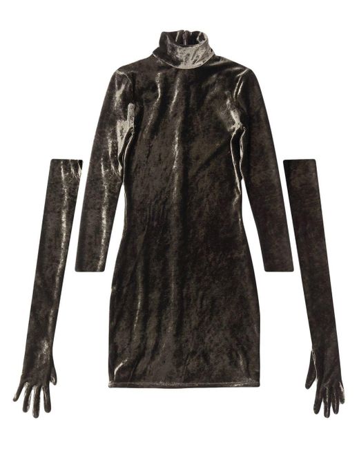velvet balenciaga dress