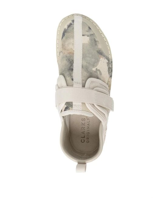 Clarks White Trek Taiyo Slip-On Sneakers for men