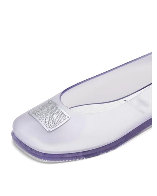 Ballerine Con Logo Goffrato X Melissa di Marc Jacobs in White
