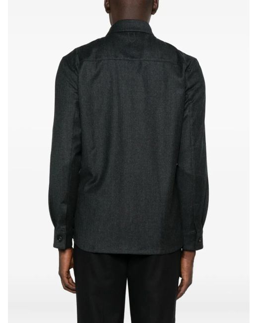 Canali Hemd mit Brusttaschen in Black für Herren