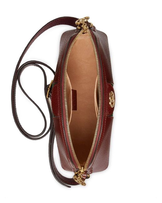 Gucci Ophidia Small Shoulder Bag in Red - Lyst
