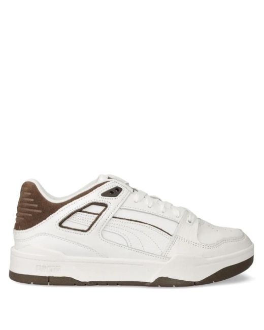 PUMA White Panelled Sneakers