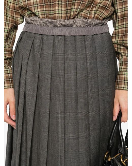 Miu Miu Gray Minirock Mit Falten