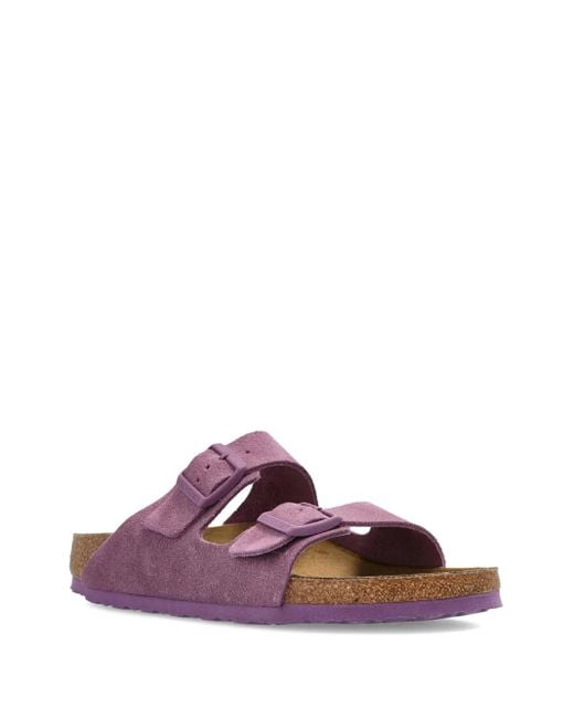 Sandales En Daim À Double Boucles Birkenstock en coloris Purple