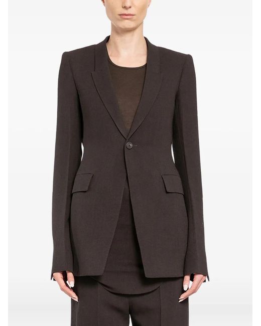Rick Owens Black Blazer Porterville Extreme