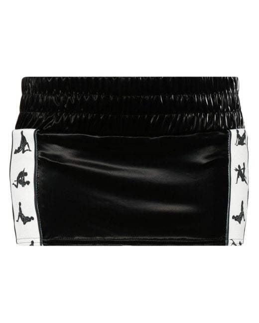 POSTER GIRL Black Sex Tape Mini Skirt