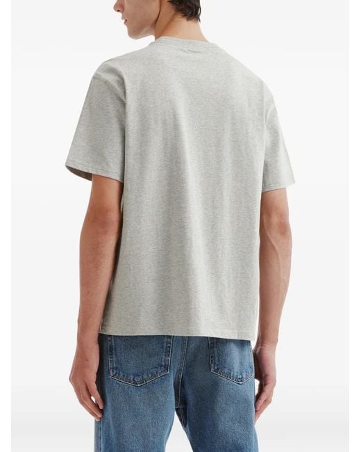 Chocoolate Gray Bear-Print T-Shirt for men
