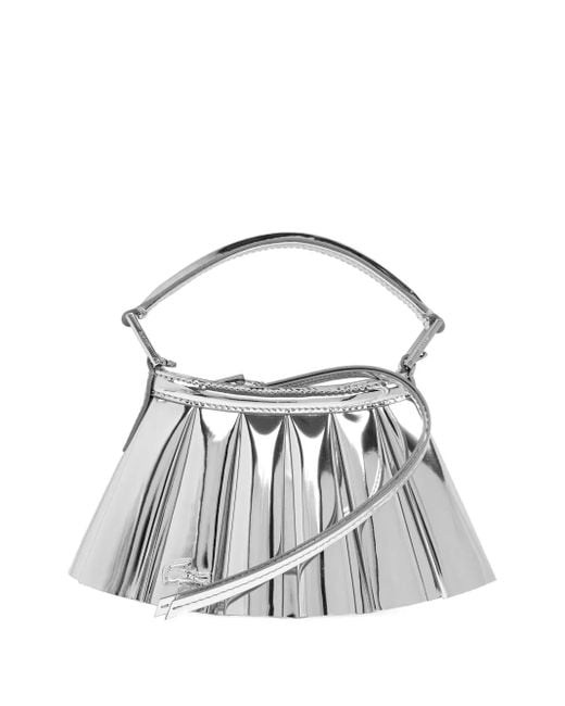 Lacoste White Runway Mirror Tote Bag