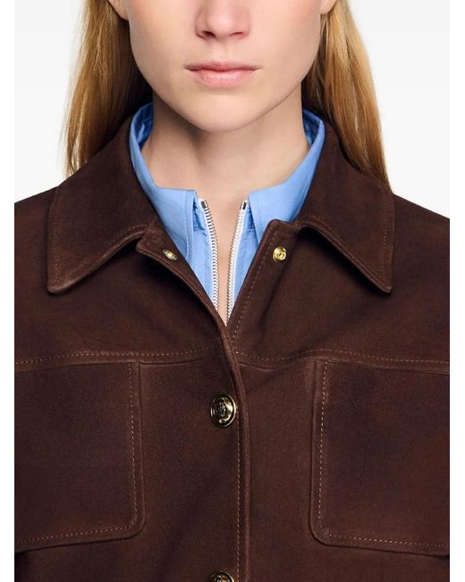 Sandro Brown Suede Jacket