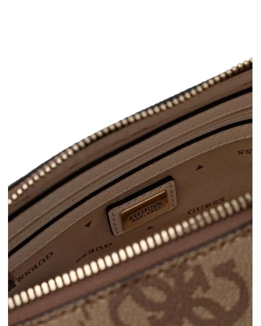 Guess Brown Noelle 4G Crossbody Bag