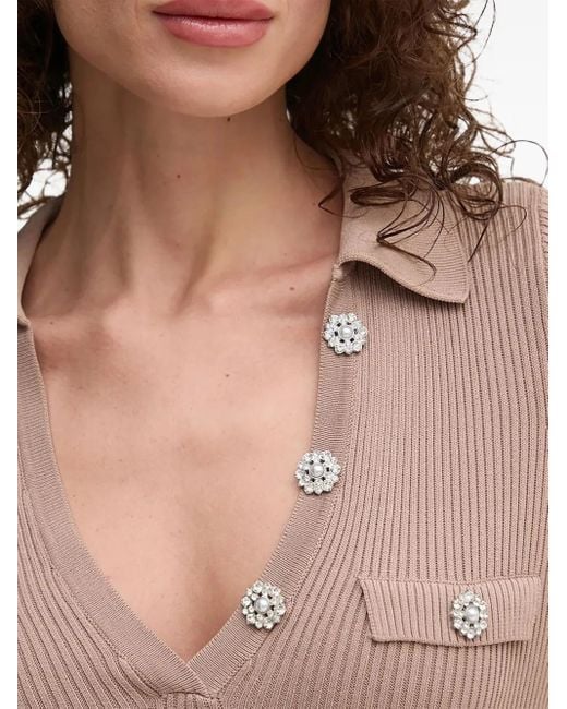 Abito Midi Con Decorazione di Guess in Natural
