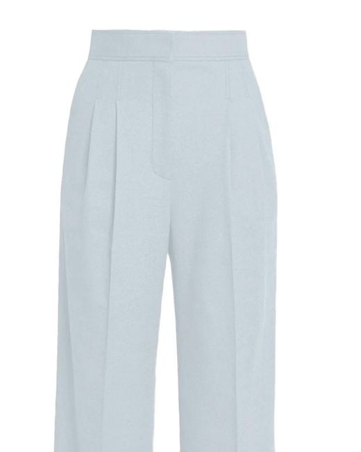 Erdem Blue Concealed-Fastening Trousers