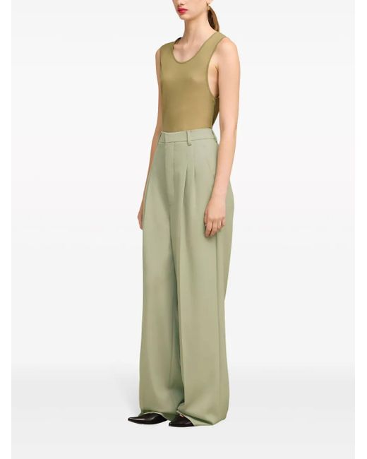 AMI White Hose Mit Weitem Bein
