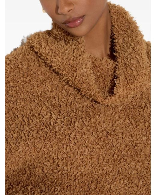 Elisabetta Franchi Brown Pull En Polaire