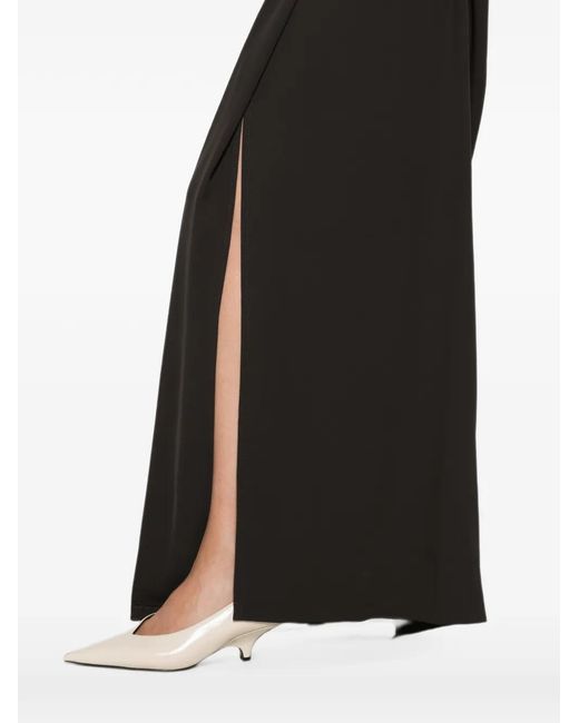 Imperial Black Elasticated Palazzo Pants