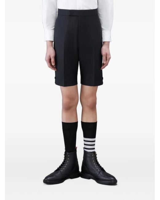 Bermudas con tira trasera Thom Browne de hombre de color Blue