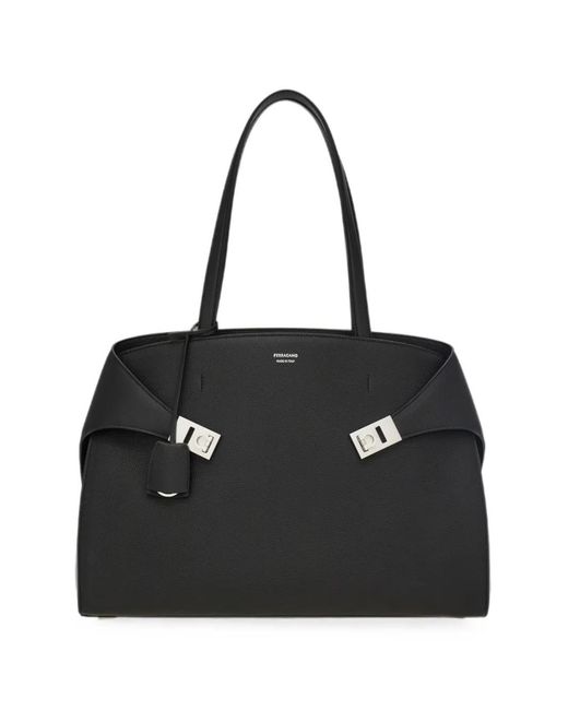 Ferragamo Black Hug Shoulder Bag