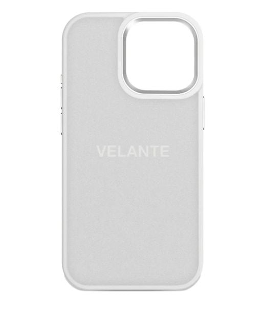 Velante White Crocodile-Effect Iphone 16 Pro Max Case