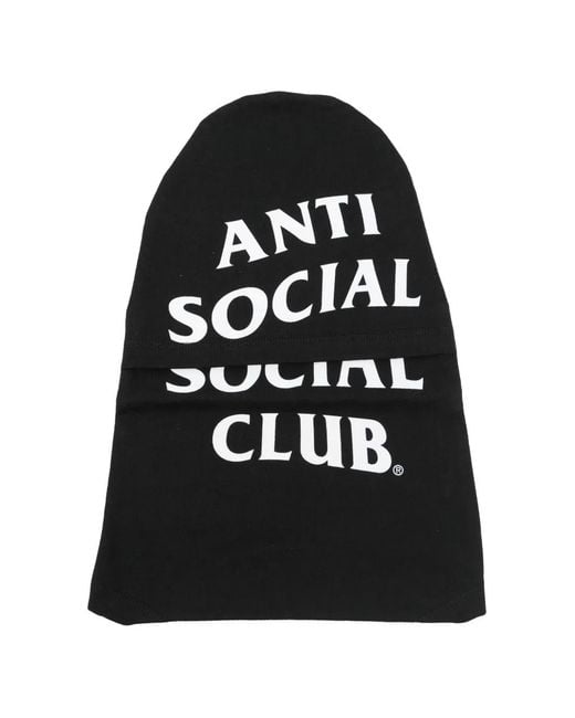 ANTI SOCIAL SOCIAL CLUB Black Logo-Print Balaclava for men