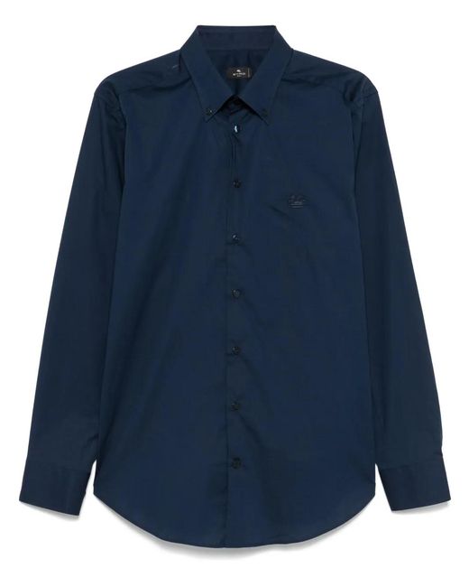 Etro Blue Shirt Fuji for men
