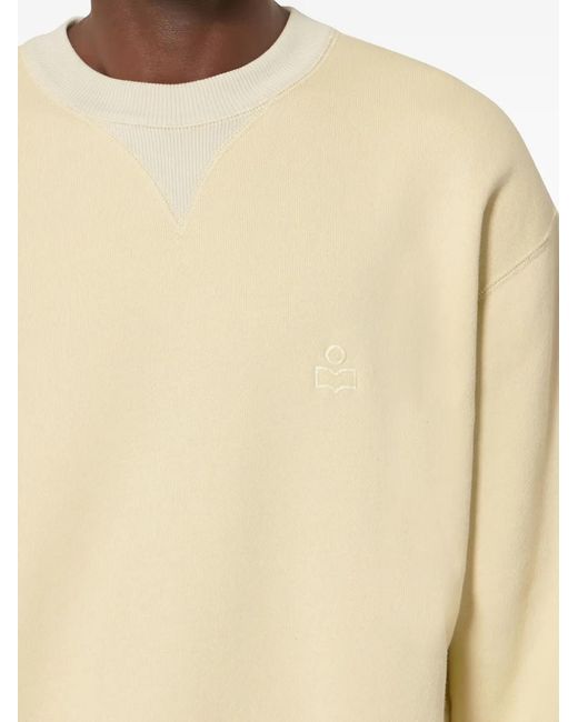 Isabel Marant White Miker Embroidered Sweatshirt for men