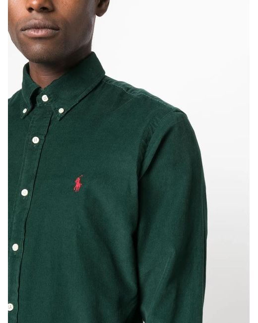 Polo Ralph Lauren Green Logo Shirt for men