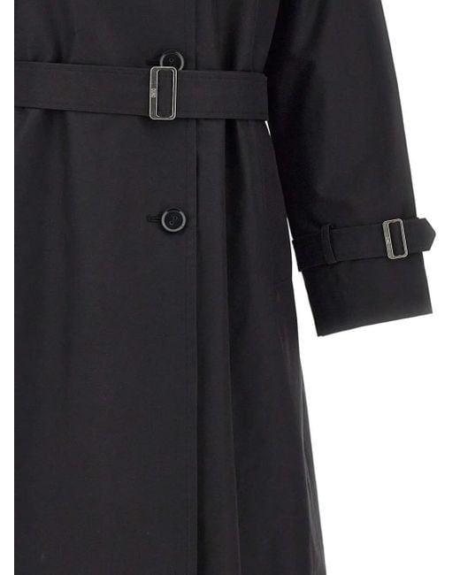 DUNO Black Belted Trench Coat