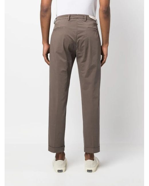Briglia 1949 Gray Tapered Cotton Chinos for men